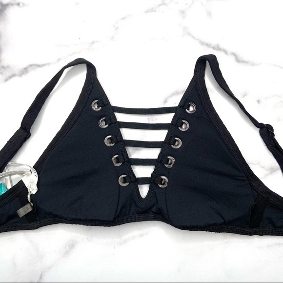 Seafolly Inka Rib Lace Up High Neck Tank NWT - Picture 6 of 12